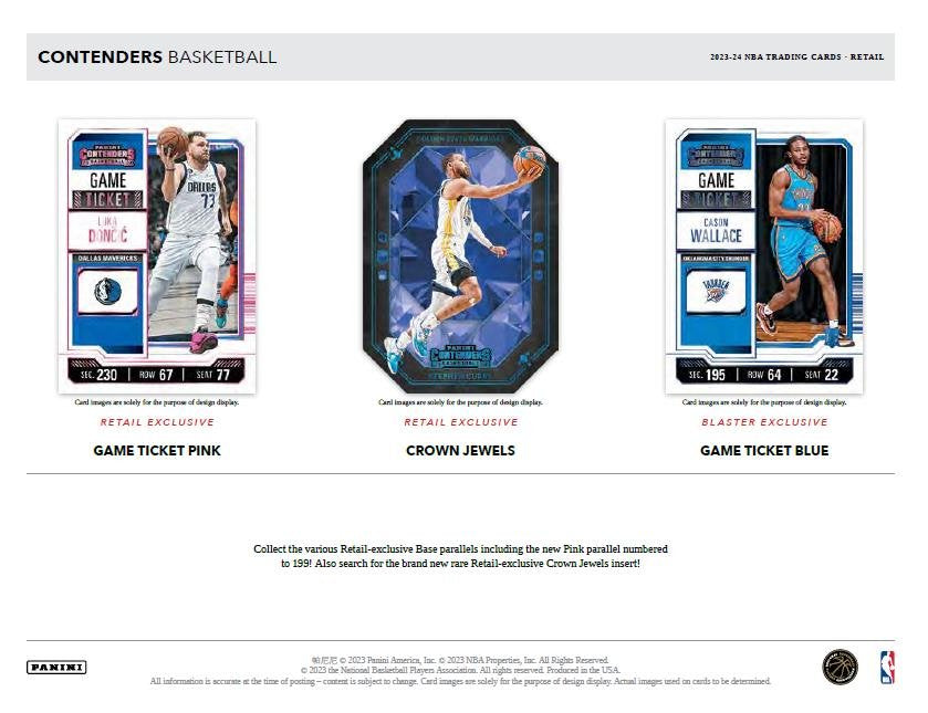 Panini - 2023-24 Contenders NBA Basketball Fat Pack – POW! The Shop