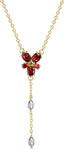 Hermione Red Crystal Necklace