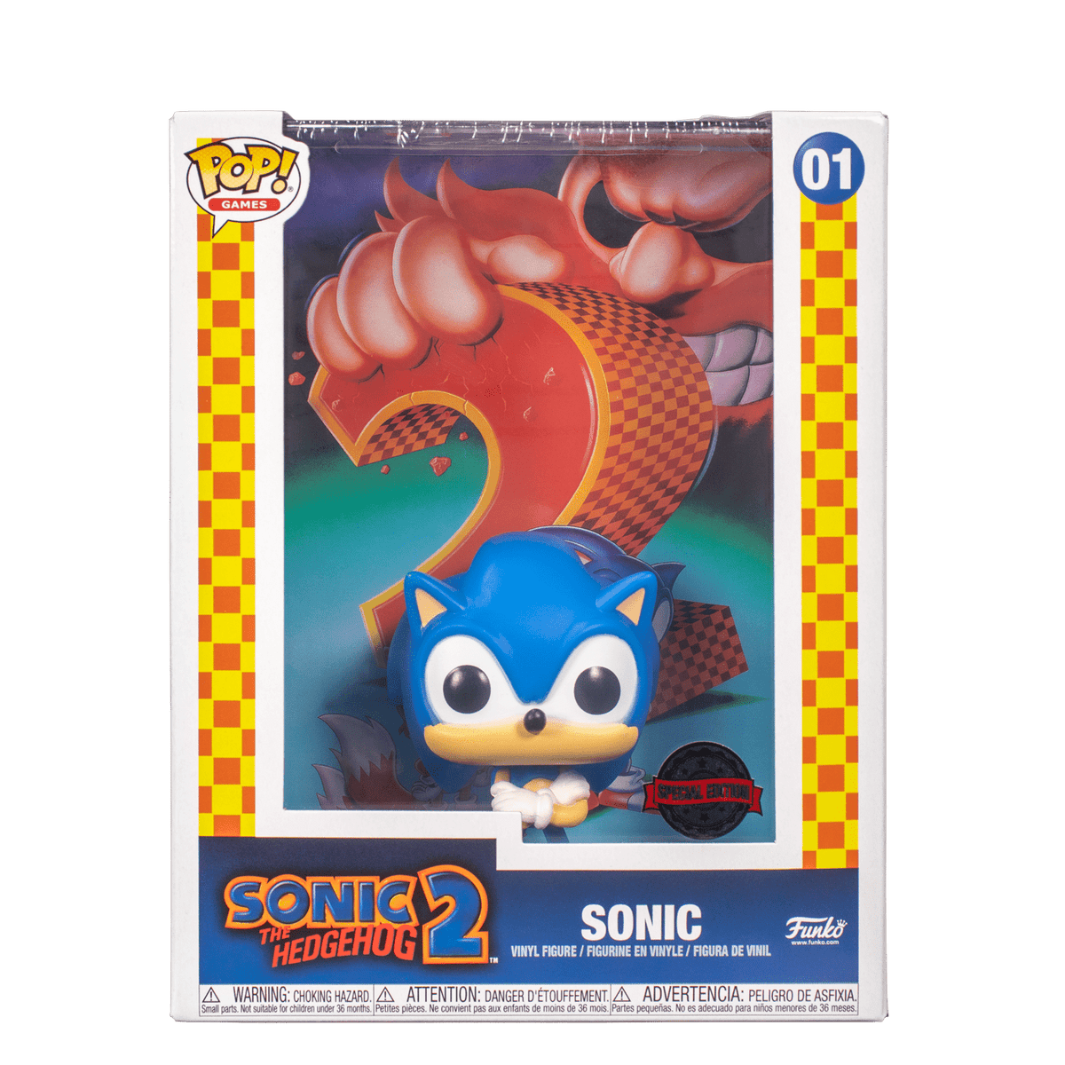 Funko Pop #877 - Sonic - Hedehog - Sonic - Brasil Games - Console