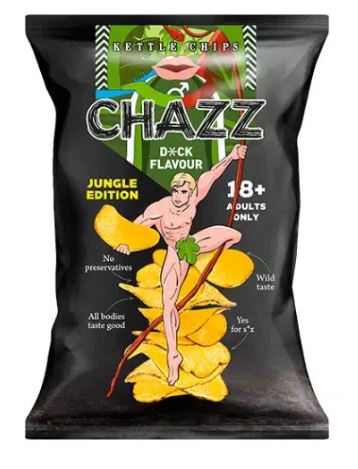 CHAZZ Potato chips D**k flavour, 90 g