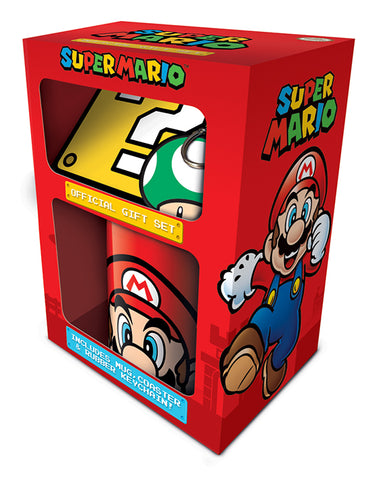Super Mario Mug, Coaster and Keyring Gift Set Nintendo