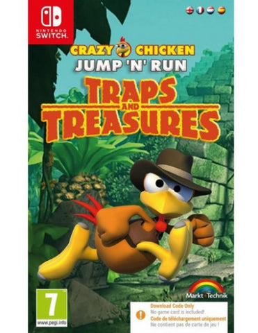 Crazy Chicken: Traps and Treasures [Code in a Box] (Switch)