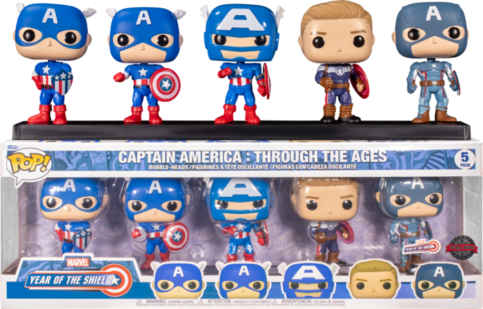 Captain America Through The Ages 5 Pack POW The Shop