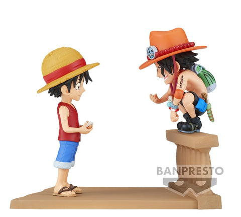 Banpresto WCF Log Stories: One Piece - Luffy & Ace Statue (8cm)