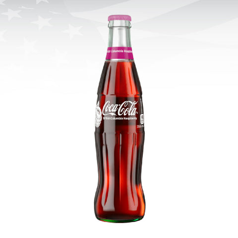 Coca Cola British Columbia Raspberry 355ml  [Canadian]