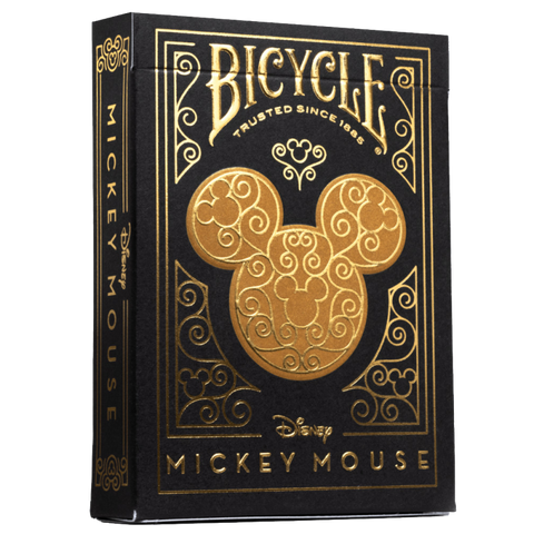 Bicycle Black and Gold Mickey