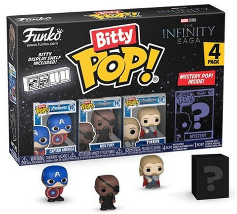 Bitty Pop! 4-Pack: Marvel The Infinity Saga - Captain America