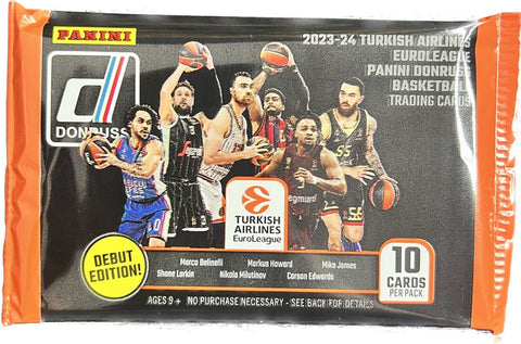 Panini - 2023-24 Donruss Turkish Airlines Euroleague Basketball Φακελάκι (10 Κάρτες)