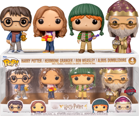 POP! Movies: Harry Potter - Holiday 4-Pack