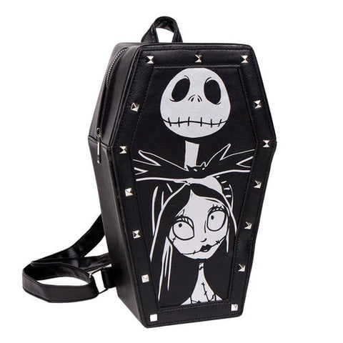 The Nightmare before Christmas Fashion - Faux Leather Backpack Jack Coffin-shaped