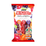 Japanese Ribbon Fruit Juice Jelly Sticks 280g