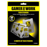 Gamer At Work Tech Stickers