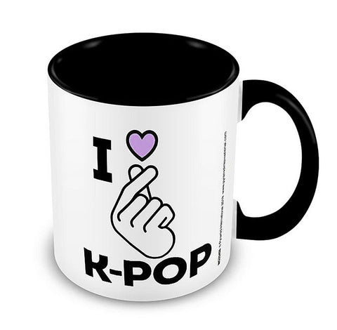 K-Pop (I Love K-Pop) Black Coloured Inner Mug
