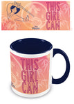 Mulan Classic (This Girl Can) Blue Inner C Mug