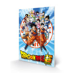 Dragon Ball Super (Goku And The Z Fighters) Wood Print 20x29.5