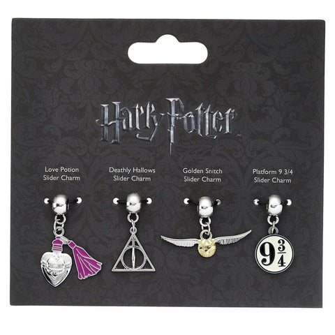 Harry Potter Silver Plated Multi Slider Charm Set