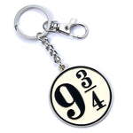 Harry Potter  - Silver Plated - Platform 9 3/4 Keyring