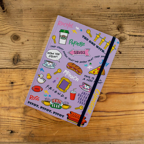 Friends A5 Casebound Notebook - Icons