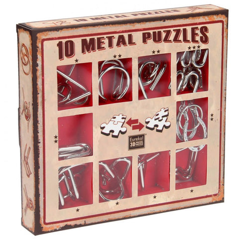 Metal Puzzles Sets (10 Metal Puzzles) Red
