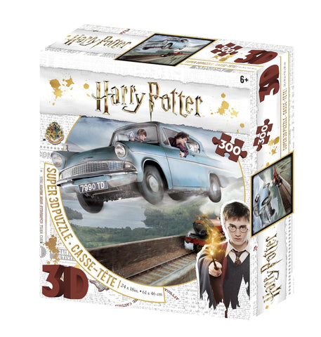Harry Potter Ford Anglia Super 3D Effect 300 pc Jigsaw Puzzle