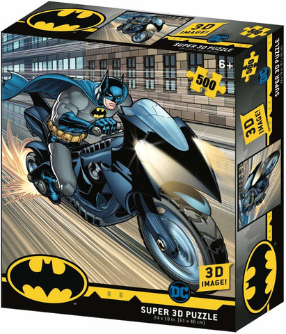 Batman Batcycle 500pcs  3d Effect Jigsaw Puzzle
