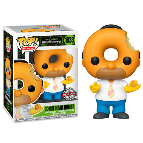POP! Television: Te Simsons Treehouse of Horror - Donut Head Homer (Special Edition) #1033
