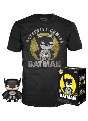 DC Comics POP! & Tee Box Batman Sun Faded Exclusive T-shirt