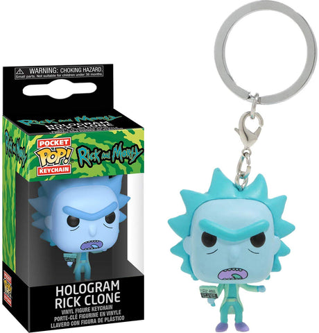 POP! Keychain Rick And Morty Hologram Rick Clone