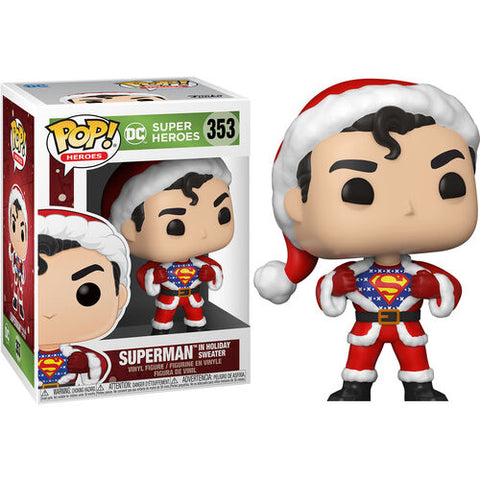 POP! DC: Super Heroes - Superman In Holiday Sweater #353