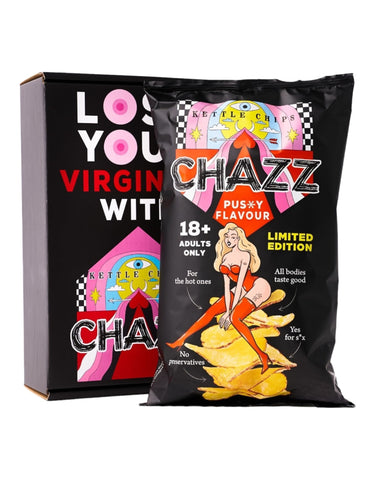 CHAZZ Potato chips Pu**y flavour, 90 g  (AGE:18+)