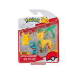 Pokemon Battle Figure Set 3 Pack W10 Pikachu, Wynaut, Leafeon