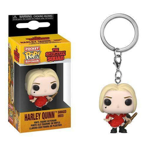 POP! Keychain: The Suicide Squad - Harley Quinn (Damaged Dress)
